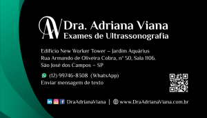 cartao dra adriana viana - exames de ultrassonografia